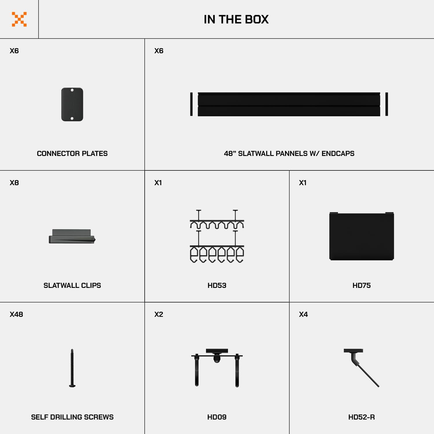 Hold Up Displays Gun Wall Mount Display, Modular Tactical Wall for 6 Pistols and 6 Rifles, Police Gear Rack and Equipment Organizer, Heavy-Duty Aluminum Slatwall Gun Storage System