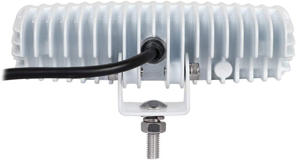 Waterproof Led Boat Lights, Blue Light,2 Pc 72W Deck/Dock Marine Lights 4000 LMS 120°Flood Light, 6.3 Inch, 12/24 V Led Light Bar (Blue Light)