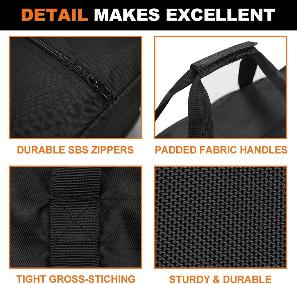 Sports Duffle Bag - Extra Large Travel Duffel Luggage Bag with Upgrade Zipper, Sturdy & Water Resistant, Black (Black 47Inch 2Pack)