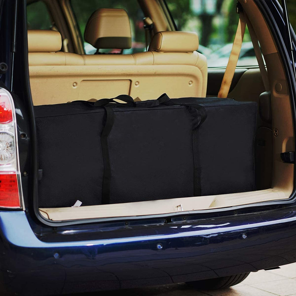 Sports Duffle Bag - Extra Large Travel Duffel Luggage Bag with Upgrade Zipper, Sturdy & Water Resistant, Black (Black 47Inch 2Pack)